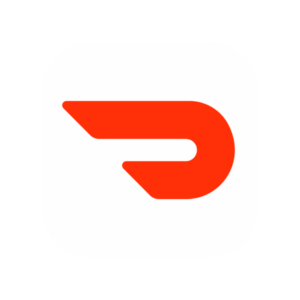 DoorDash logo icon for ordering Lebanese food online from That Lebanese Place.